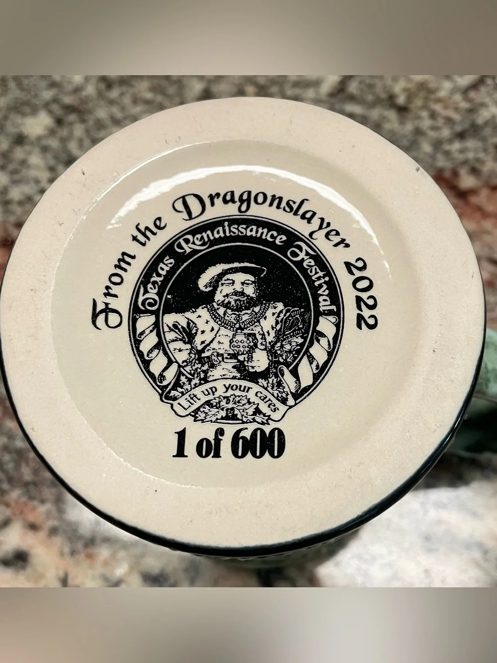 DragonSlayer Collectable Ceramic 2022 Mug from the Texas Renaissance Festival